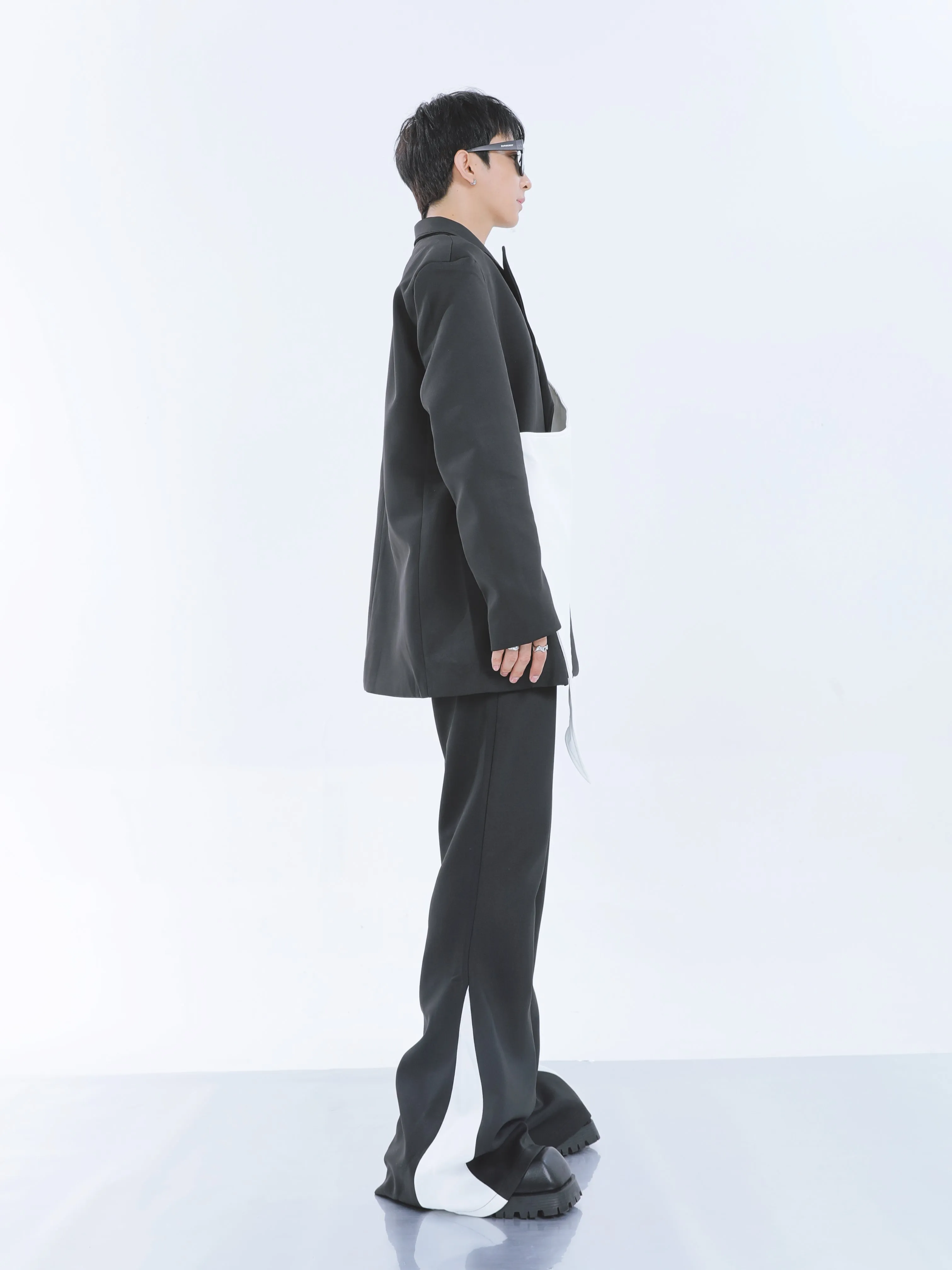 【23s September.】Removable Patchwork Double-Breasted Suit