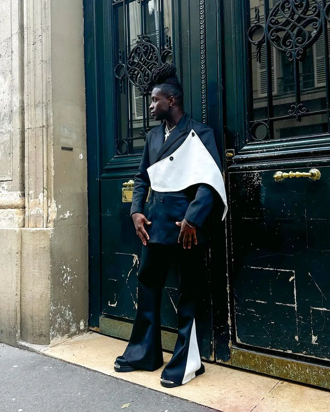 【23s September.】Removable Patchwork Double-Breasted Suit