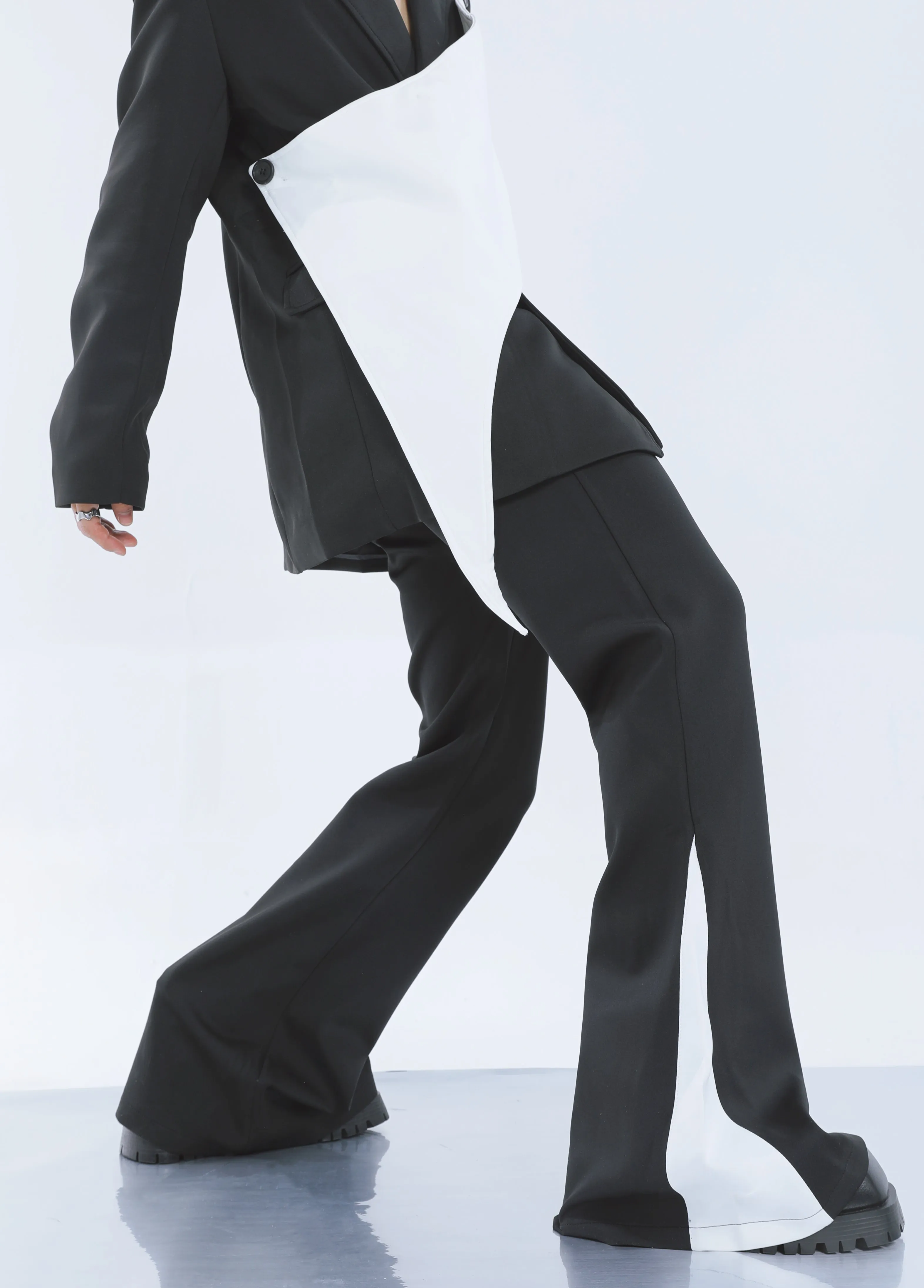 【23s September.】Removable Patchwork Double-Breasted Suit