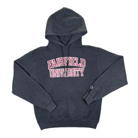 Champion FAIRFIELD UNIVERSITY College Spellout Graphic Grey Pullover Hoodie