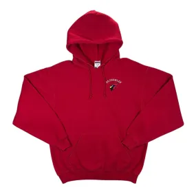 Early 00's Jerzees ST. CHARLES CARDINALS Embroidered College Logo Pullover Red Hoodie