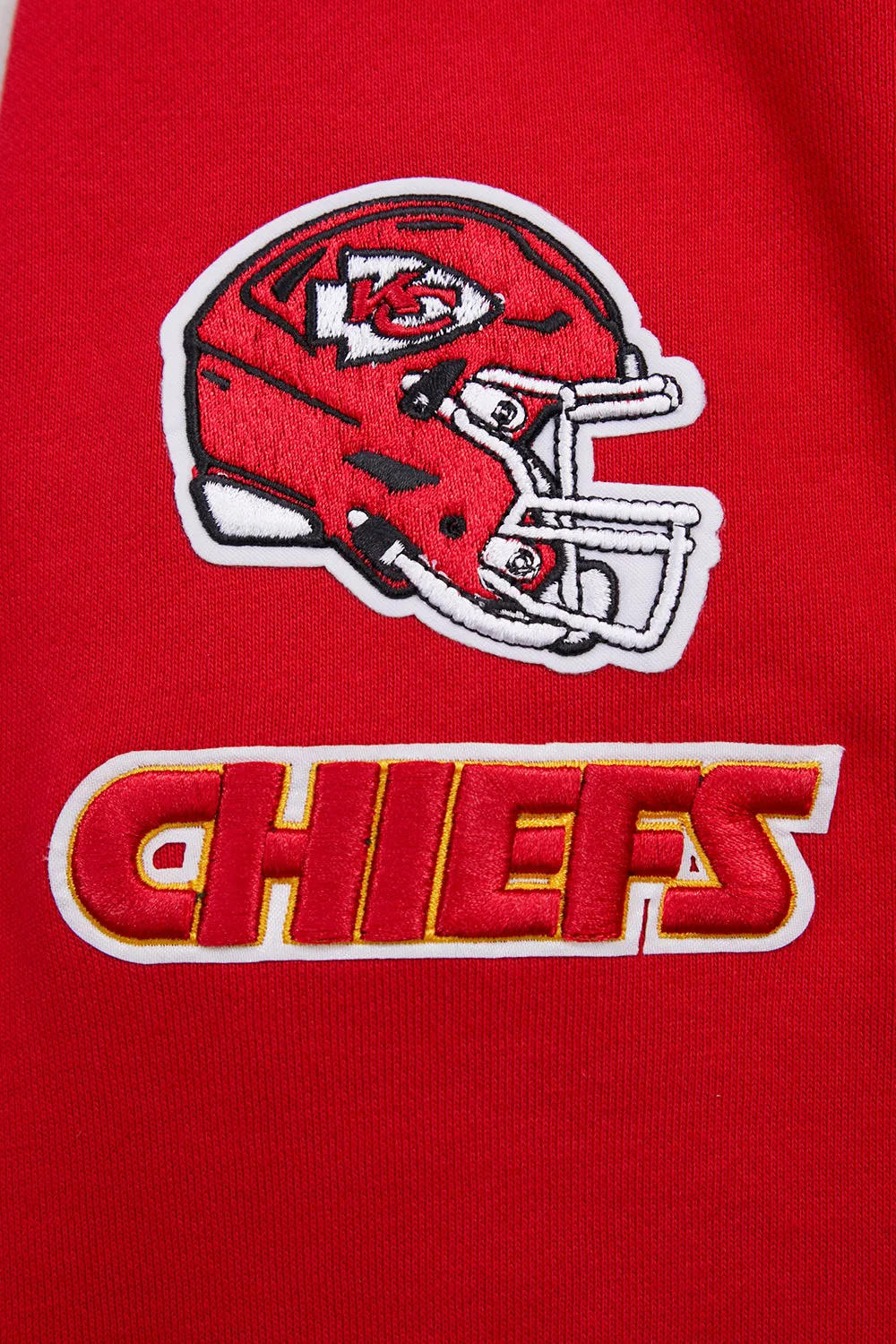 NFL KANSAS CITY CHIEFS CLASSIC WOMEN'S FLC CROPPED PO HOODIE (RED)