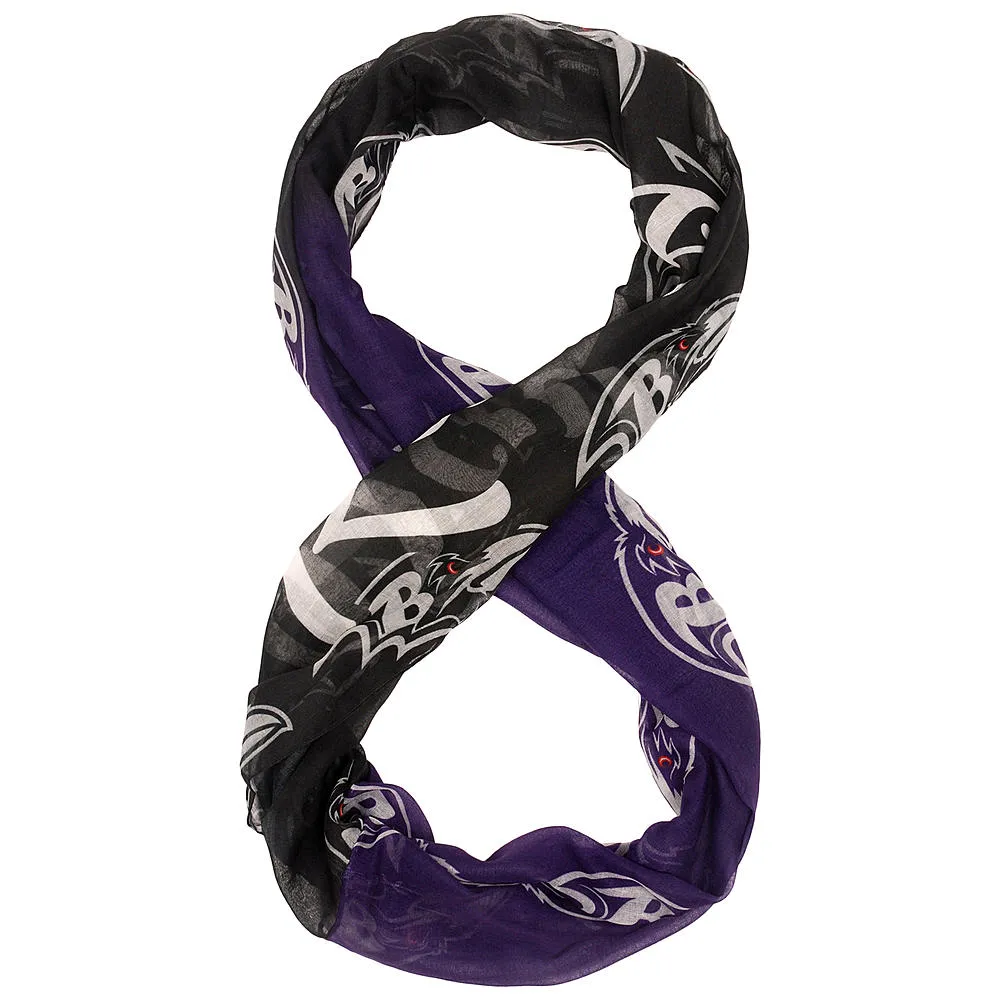 NFL Women’s Gradient Infinity Scarf - Baltimore Ravens
