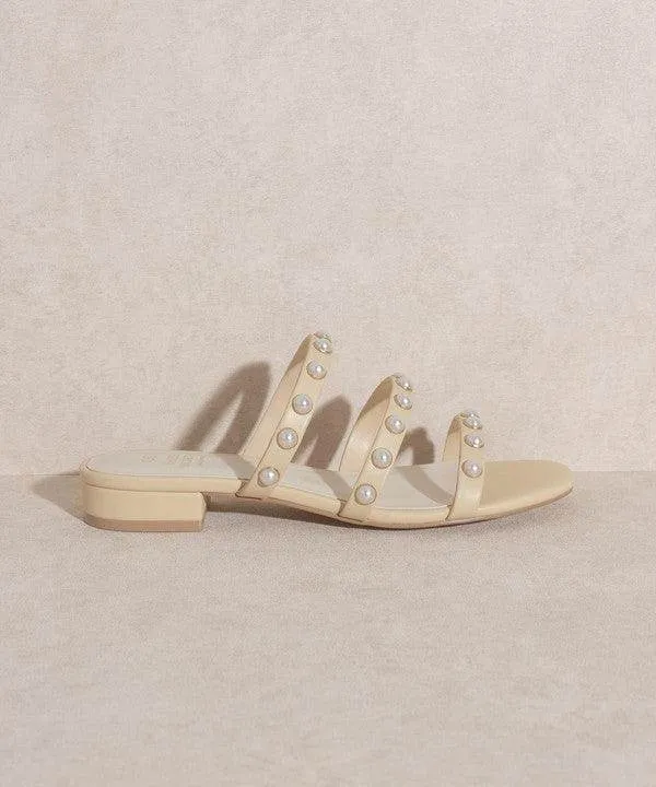 Oasis Society Valerie - Pearl Flat Sandals